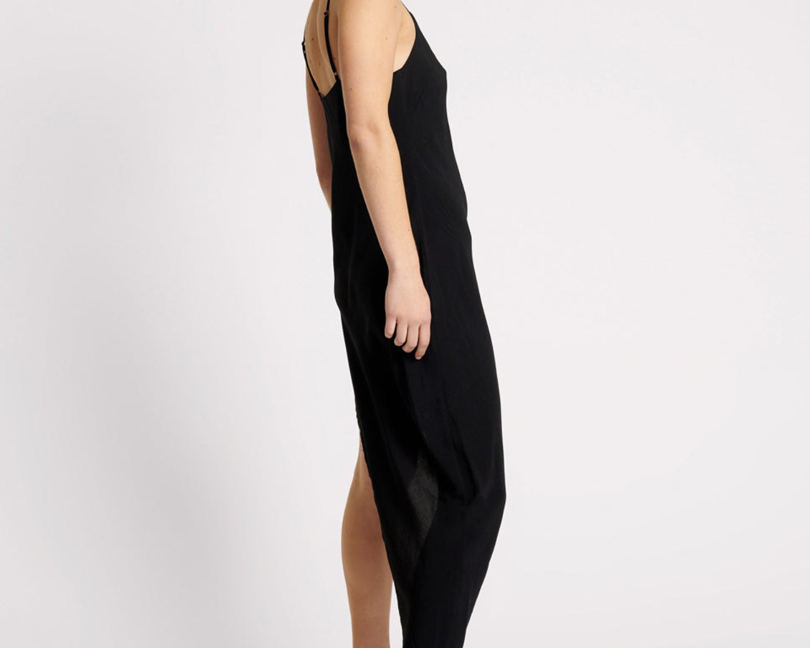 Black Goldie Midi Dress - Black