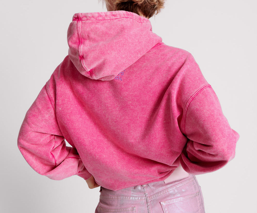 Speed Longline Sweater Hoody - Pink Acid