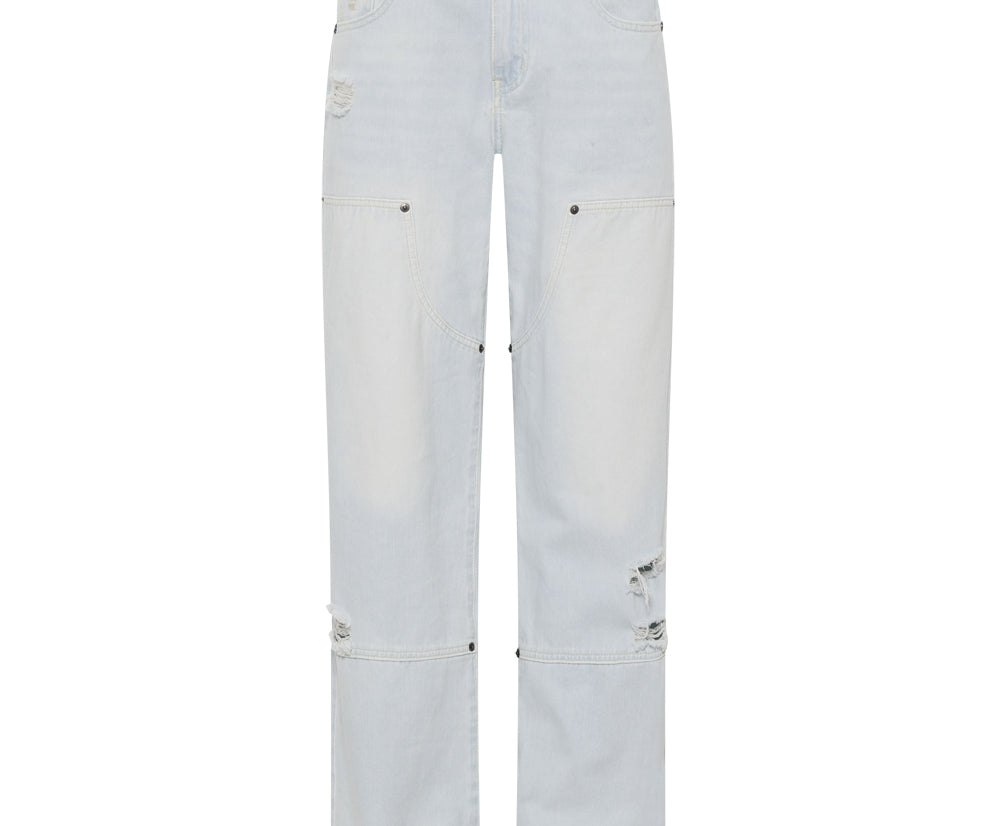 Jackson Mid Waist Wide Leg Denim Jeans - Le Surf