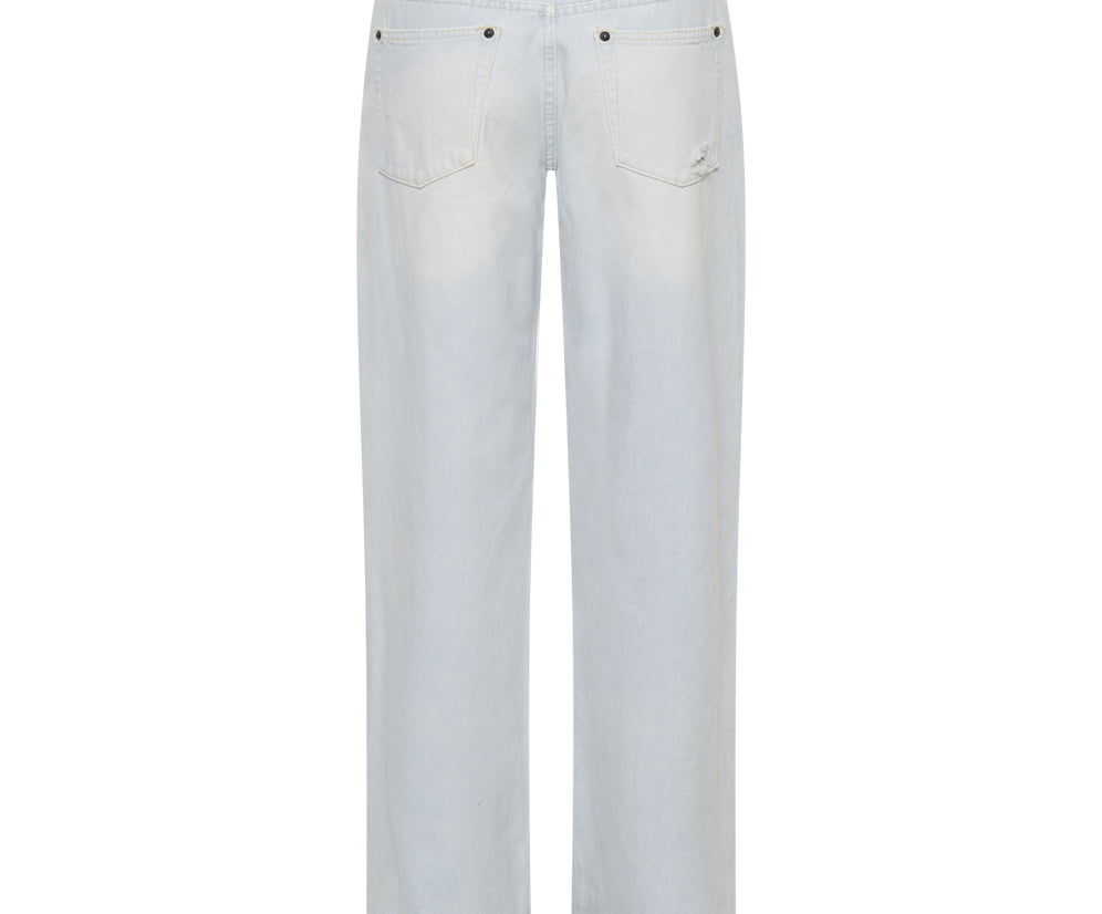 Jackson Mid Waist Wide Leg Denim Jeans - Le Surf