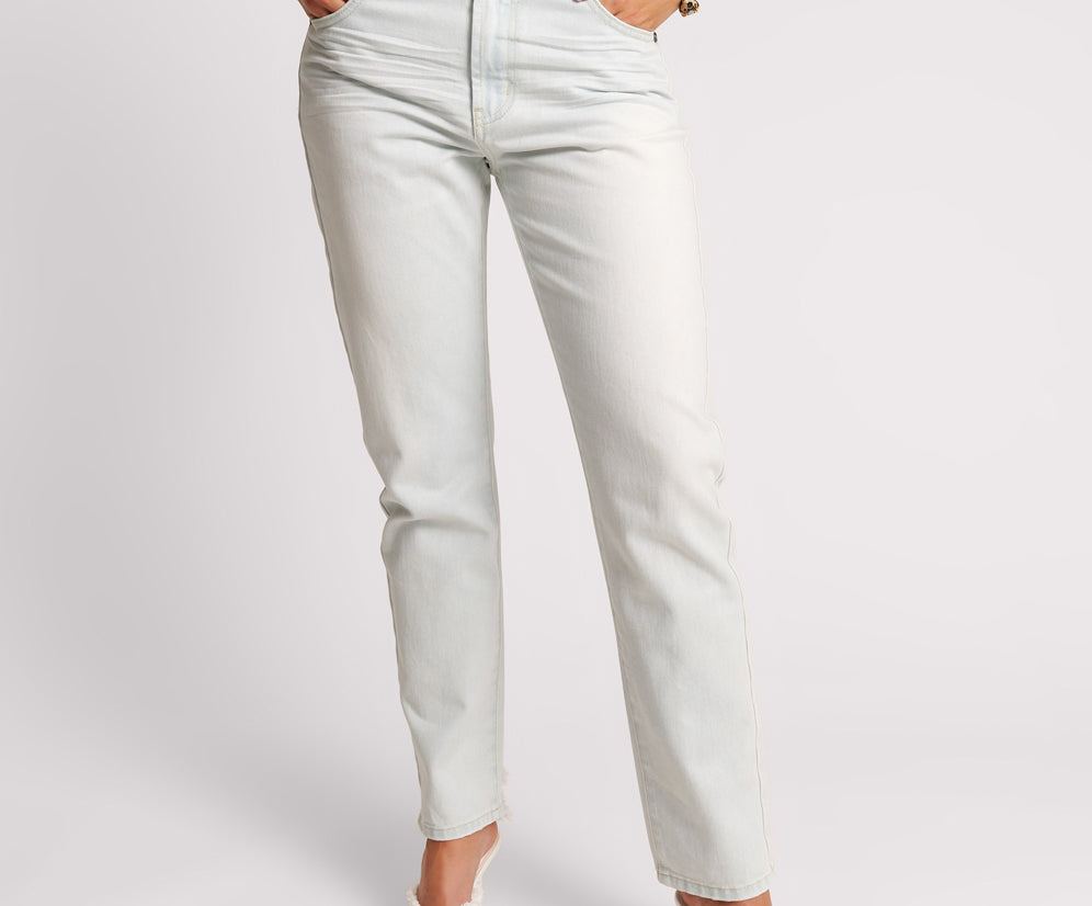 Truckers Low Waist Straight Leg Denim Jeans - Le Surf