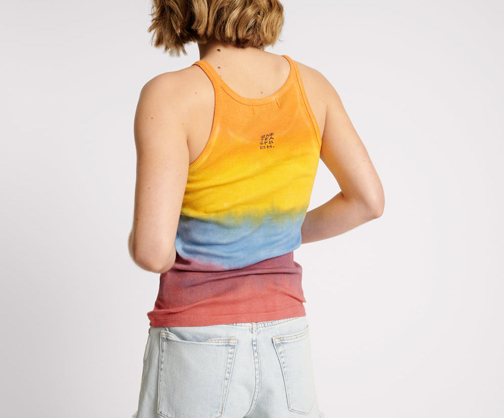 SUNSET STRIPE RIB SINGLET