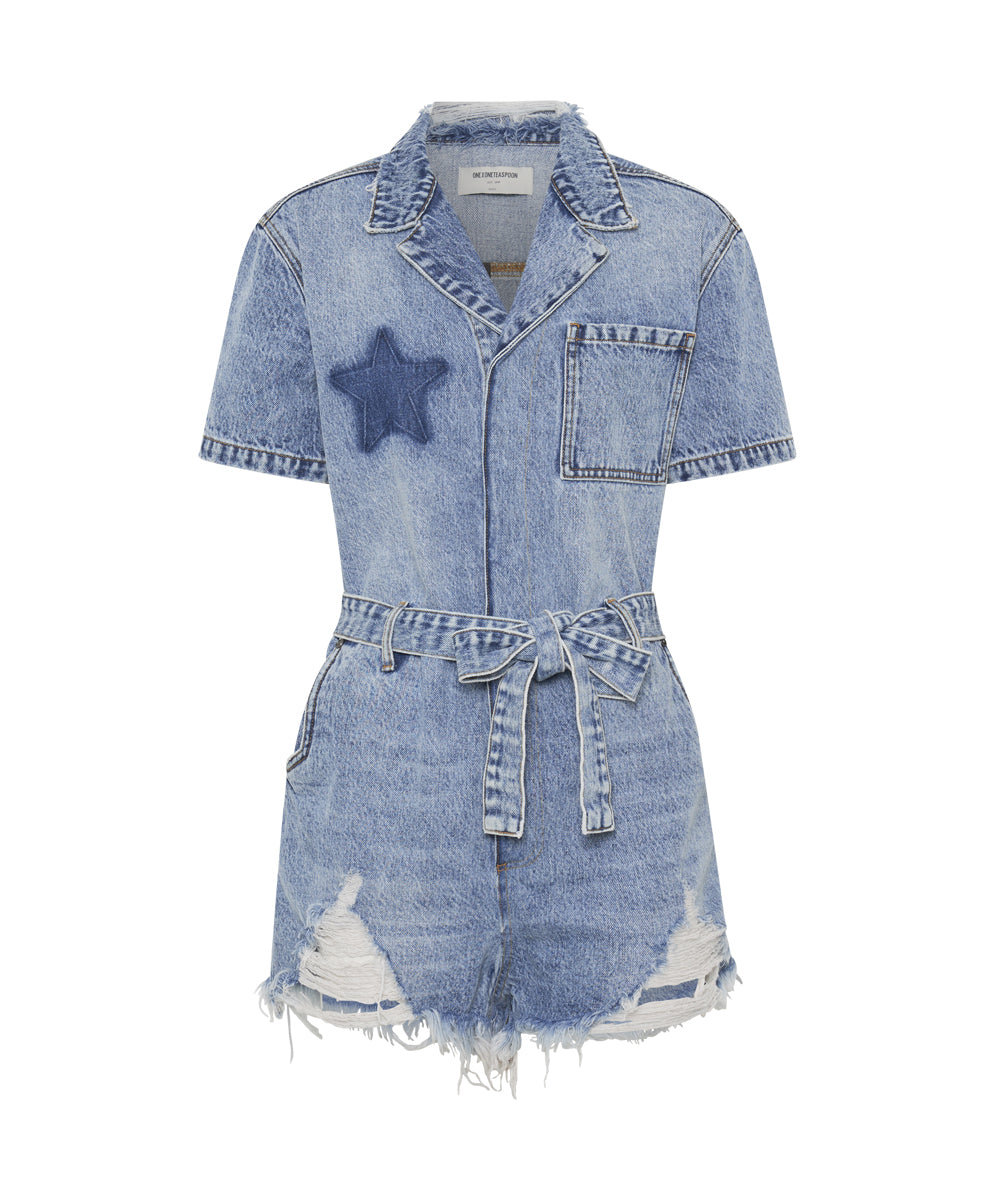 Products HOLLYWOOD NIGHT MOVERS DENIM JUMPSUIT