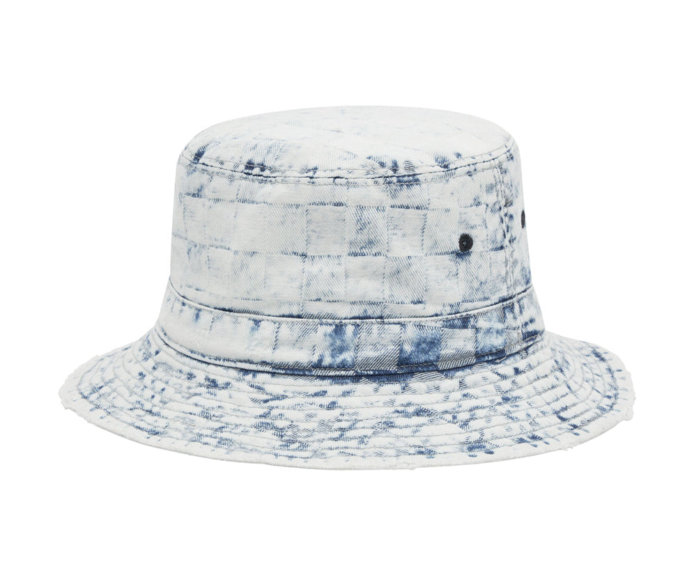 Denim Bucket Hat - Acid Check Print