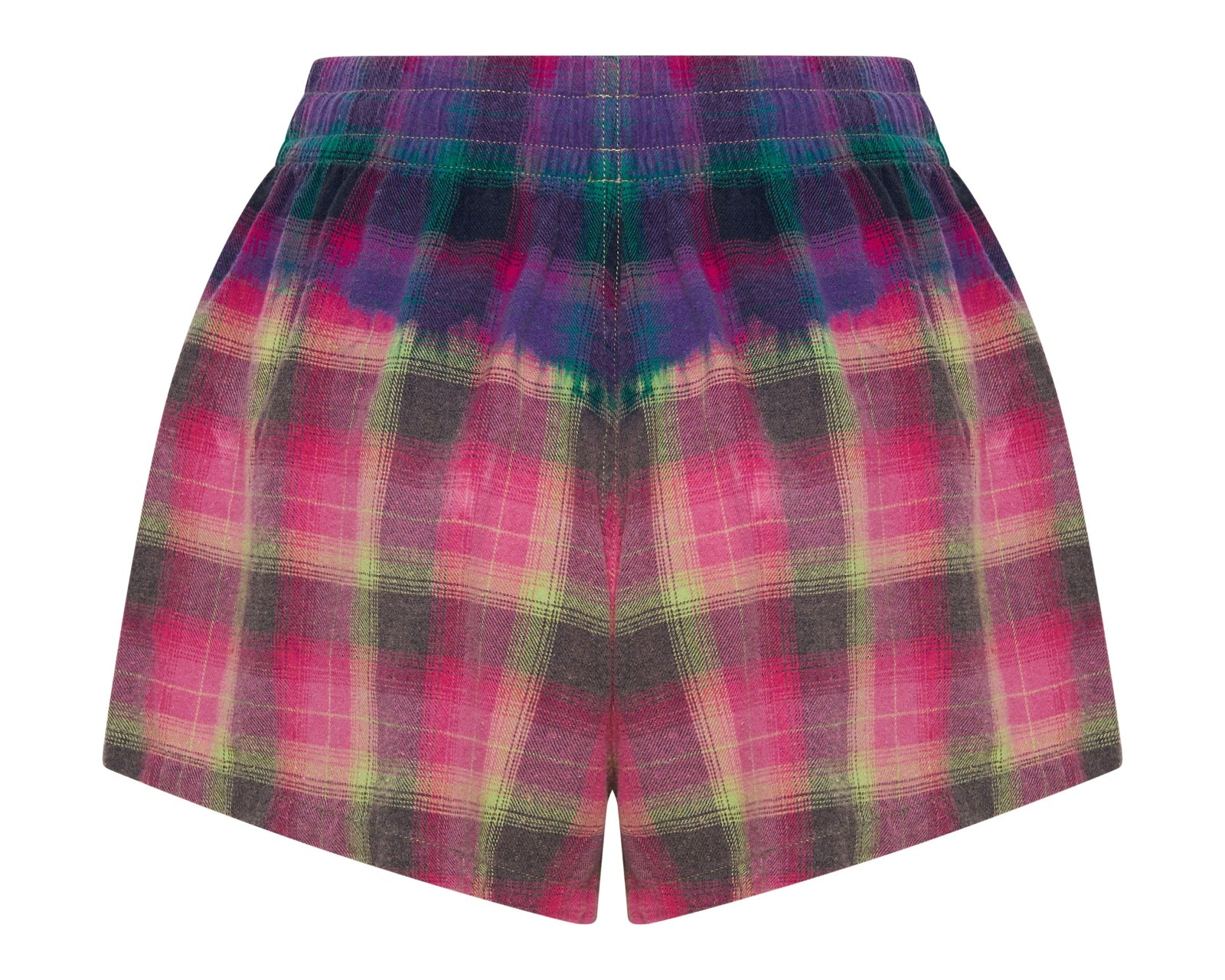 Bleached Flannel Studded Boxer Shorts - Multi