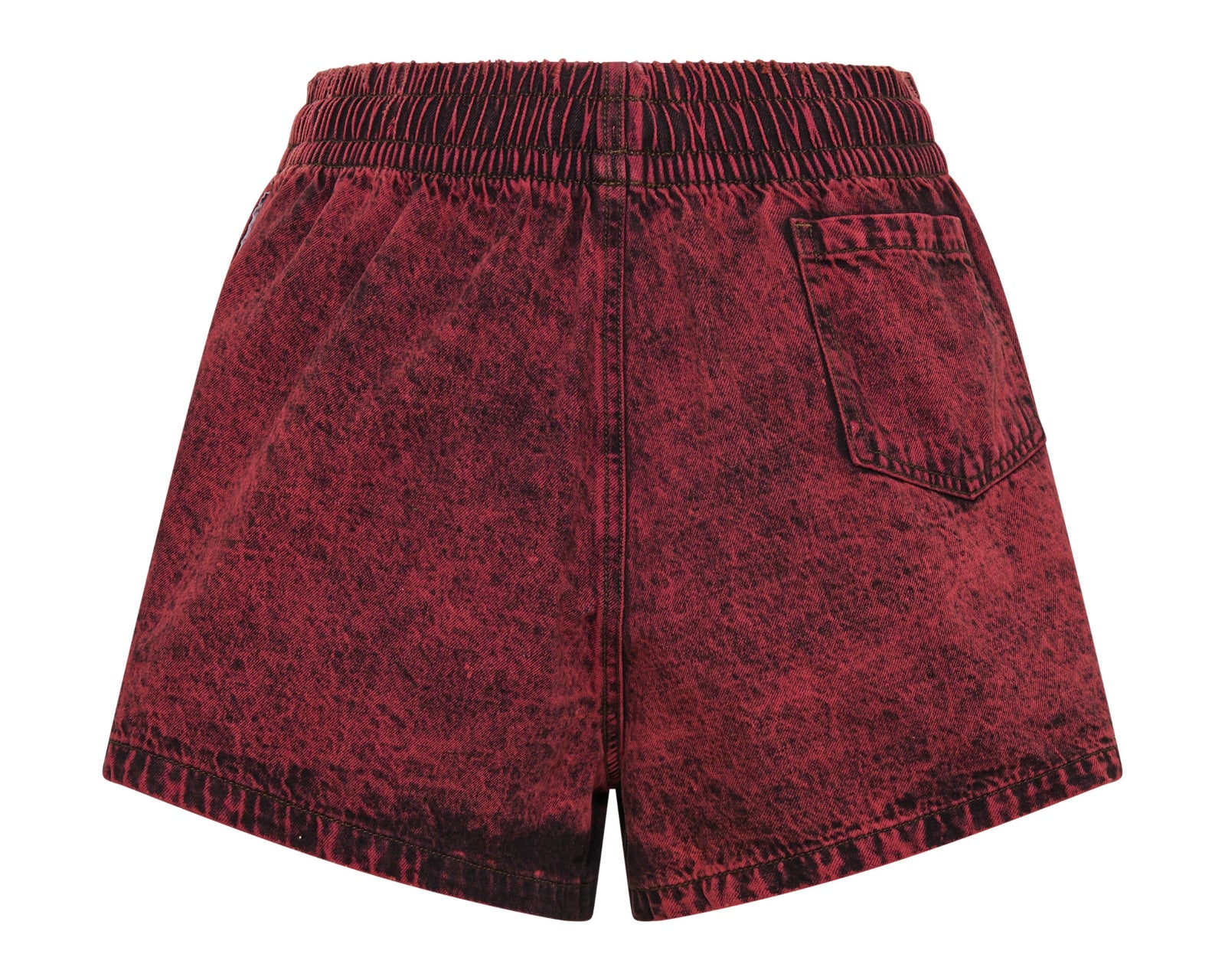 Boxer Low Waist Denim Shorts - Black Heart