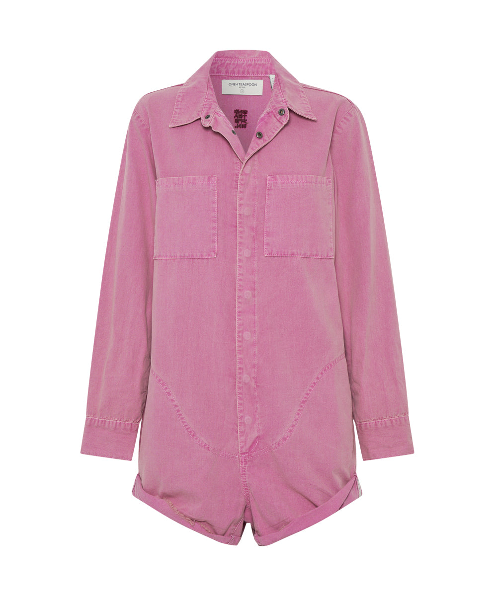 Products PINK FLAMBE CANVAS PROPHECY JUMPSUIT