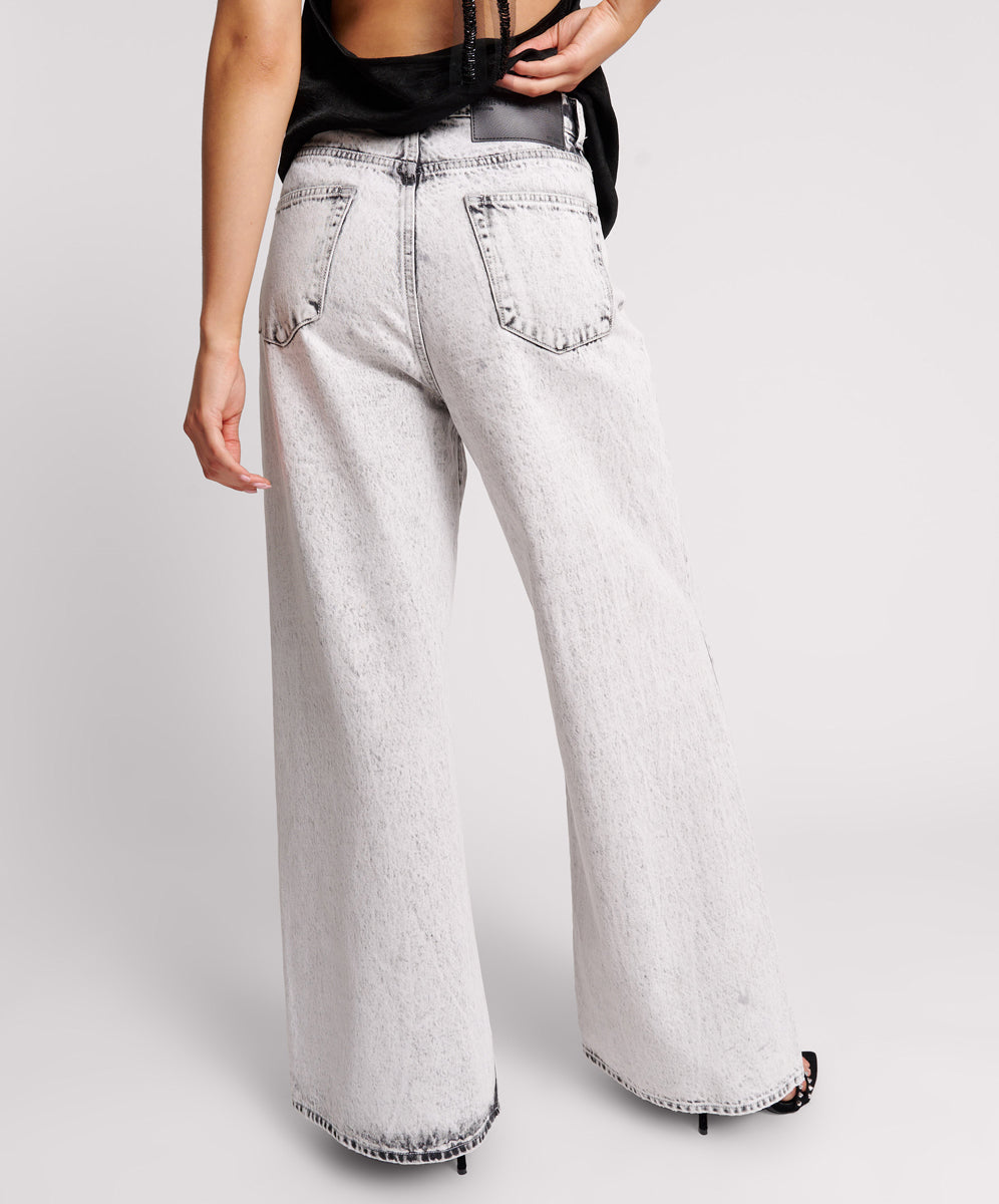 One Teaspoon ★ Love Machines Mid Waist Super Wide Leg Jeans One Teaspoon - Love Machines Mid Waist Super Wide Leg Jeans