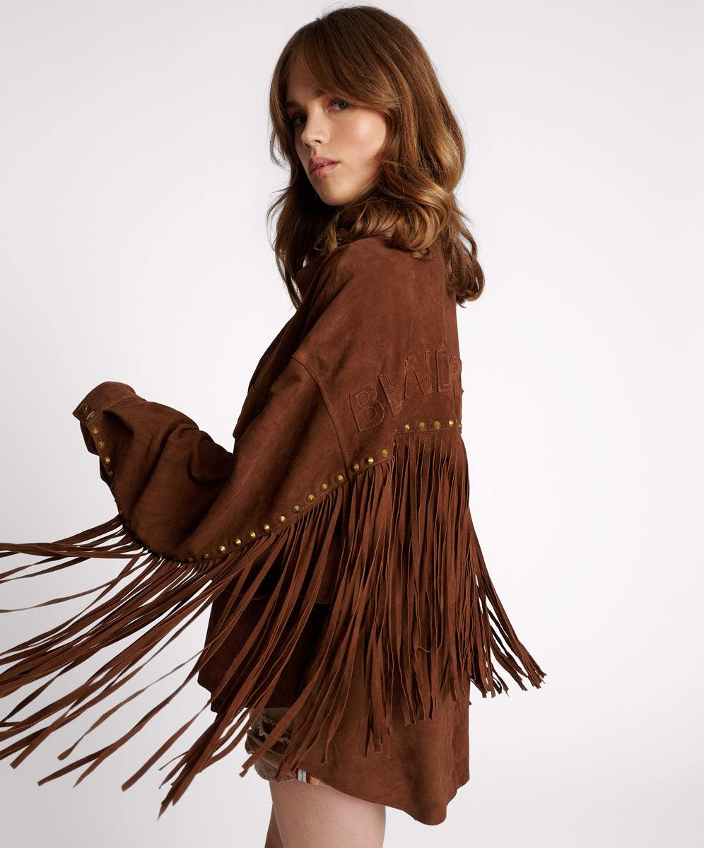 Products BLIND FOR LOVE FRINGED DARIA JACKET