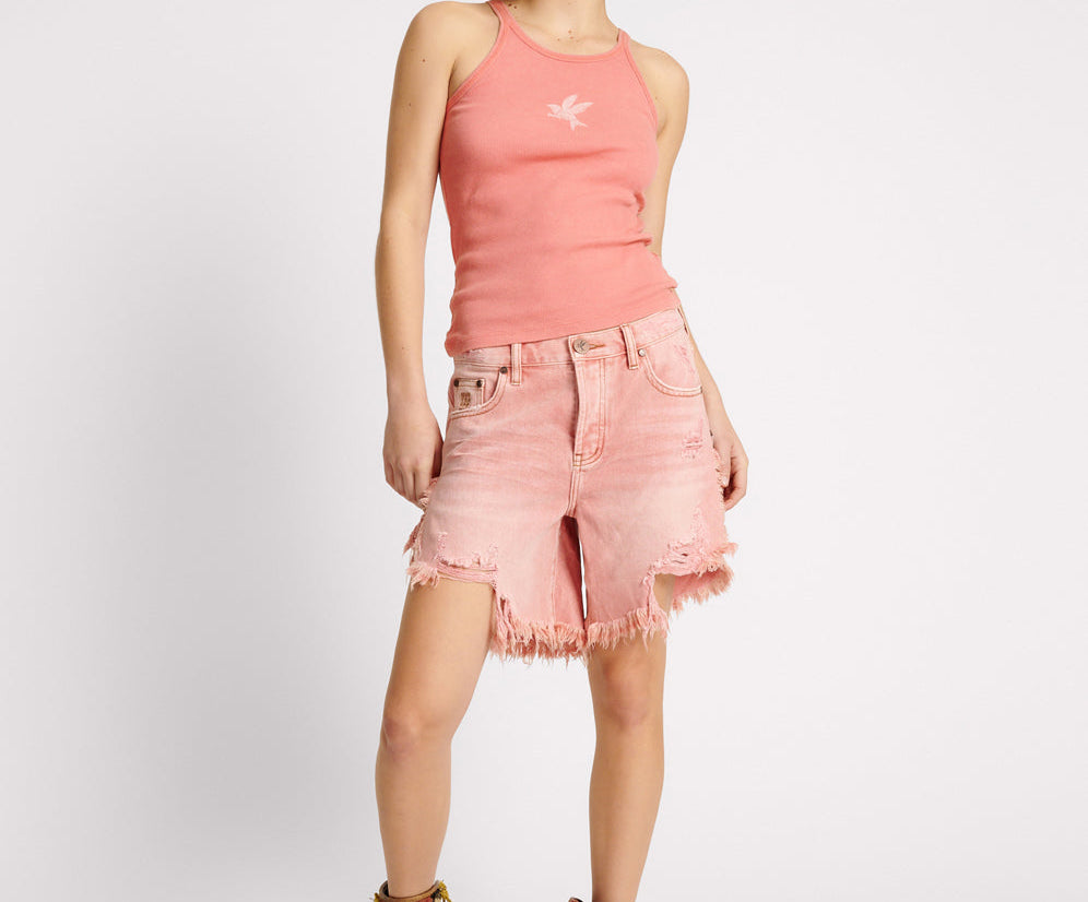 CORAL ONE TEASPOON RIB SINGLET