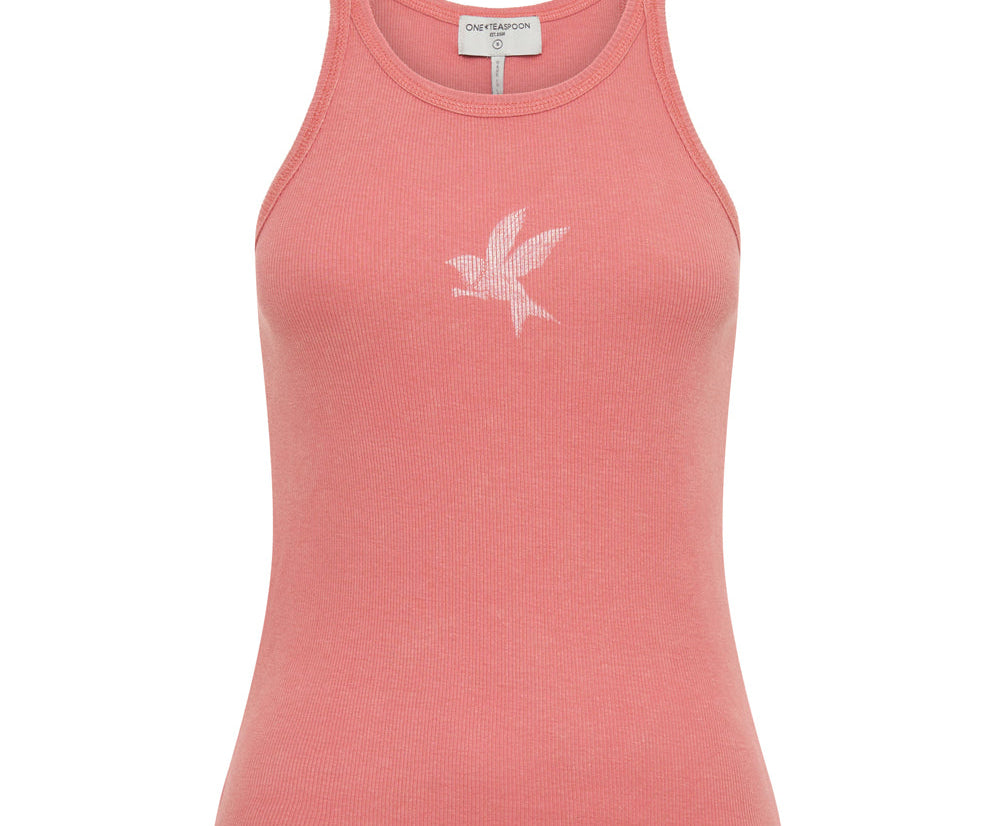 CORAL ONE TEASPOON RIB SINGLET