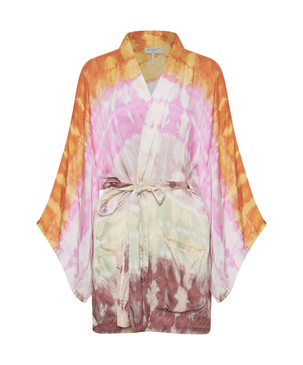 Products MIRAGE HAND DYED SATIN KIMONO