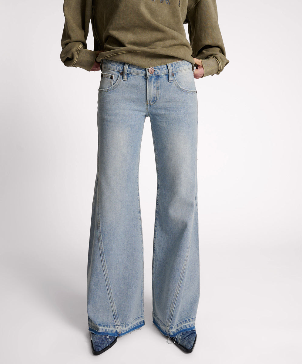 Products Johnnies Low Waist Wide Leg Denim Jeans - Hendrixe