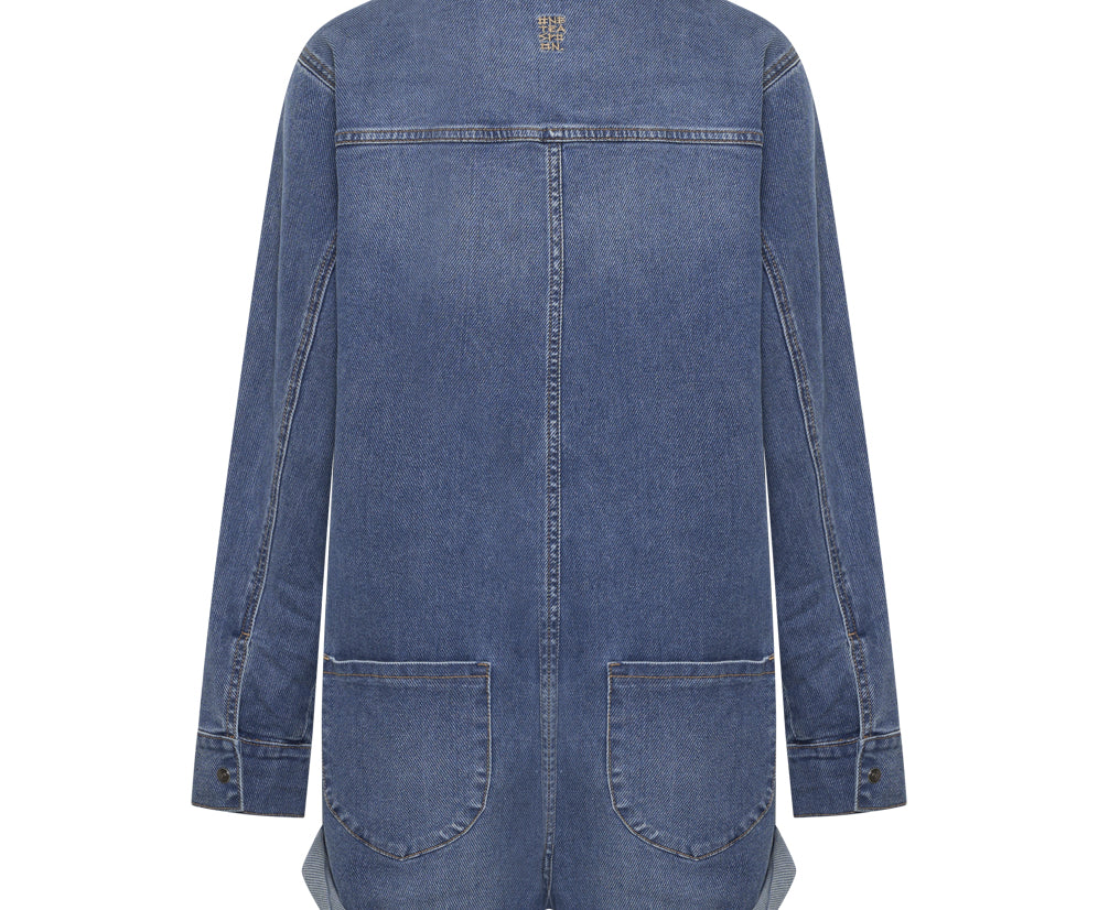 DEEP BLUE DENIM PROPHECY JUMPSUIT