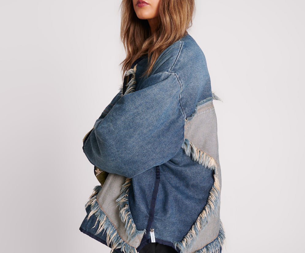 Star Denim Wadded Jacket - Light Memphis Blue