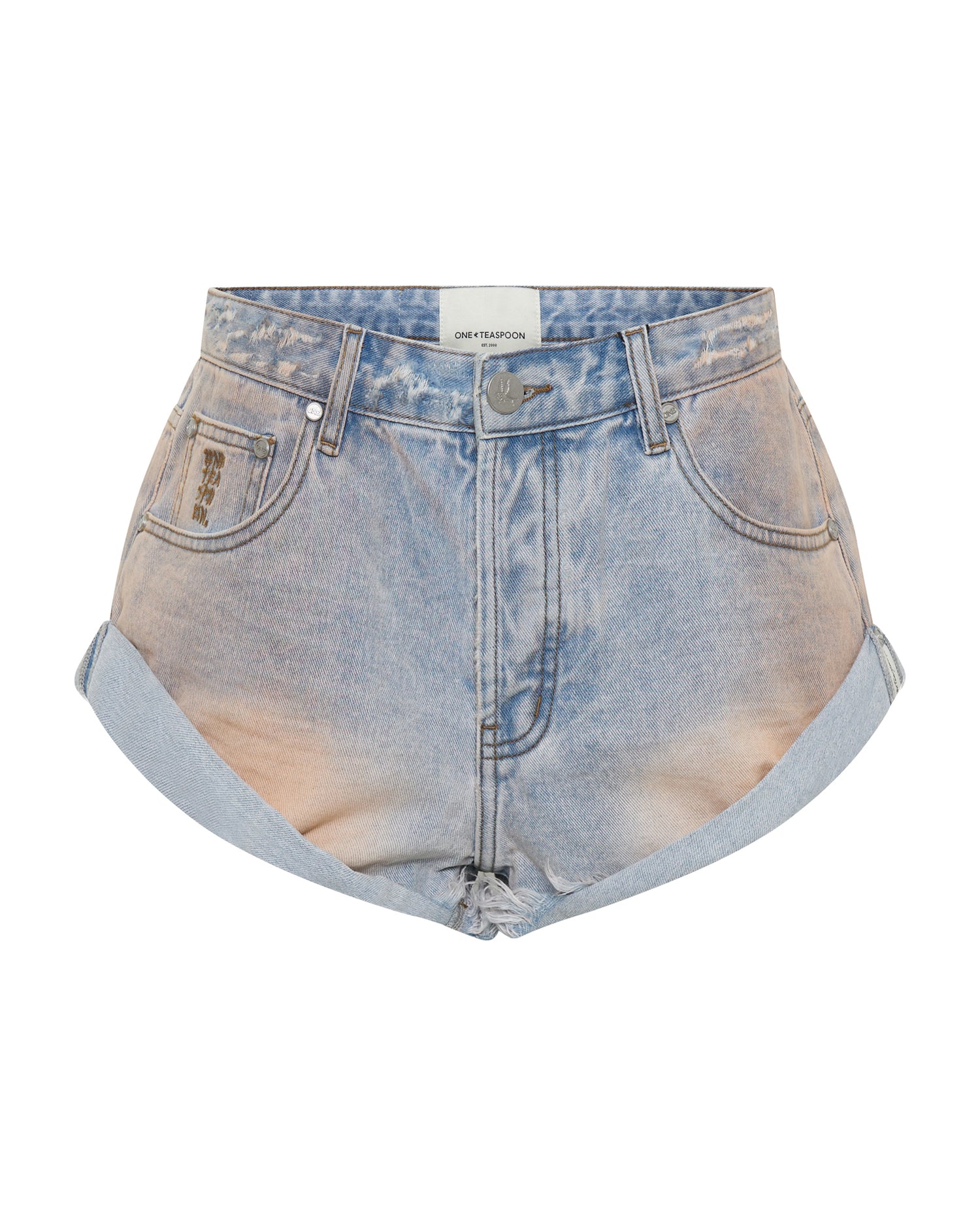 Bandits Low Waist Denim Shorts - Palm Springs Blue