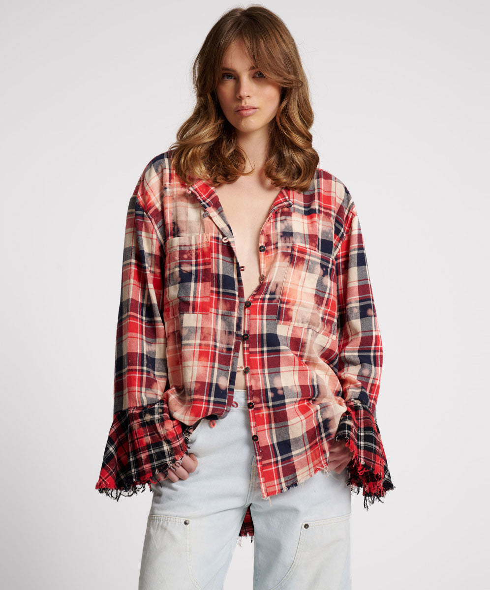 Products BLEACHED CHECK FANTASIE SHIRT