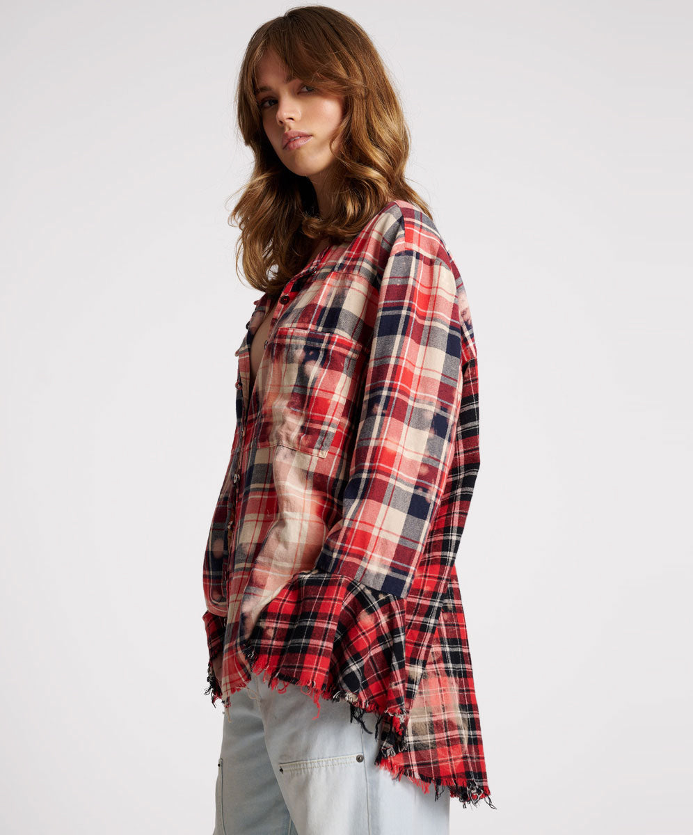 Products BLEACHED CHECK FANTASIE SHIRT