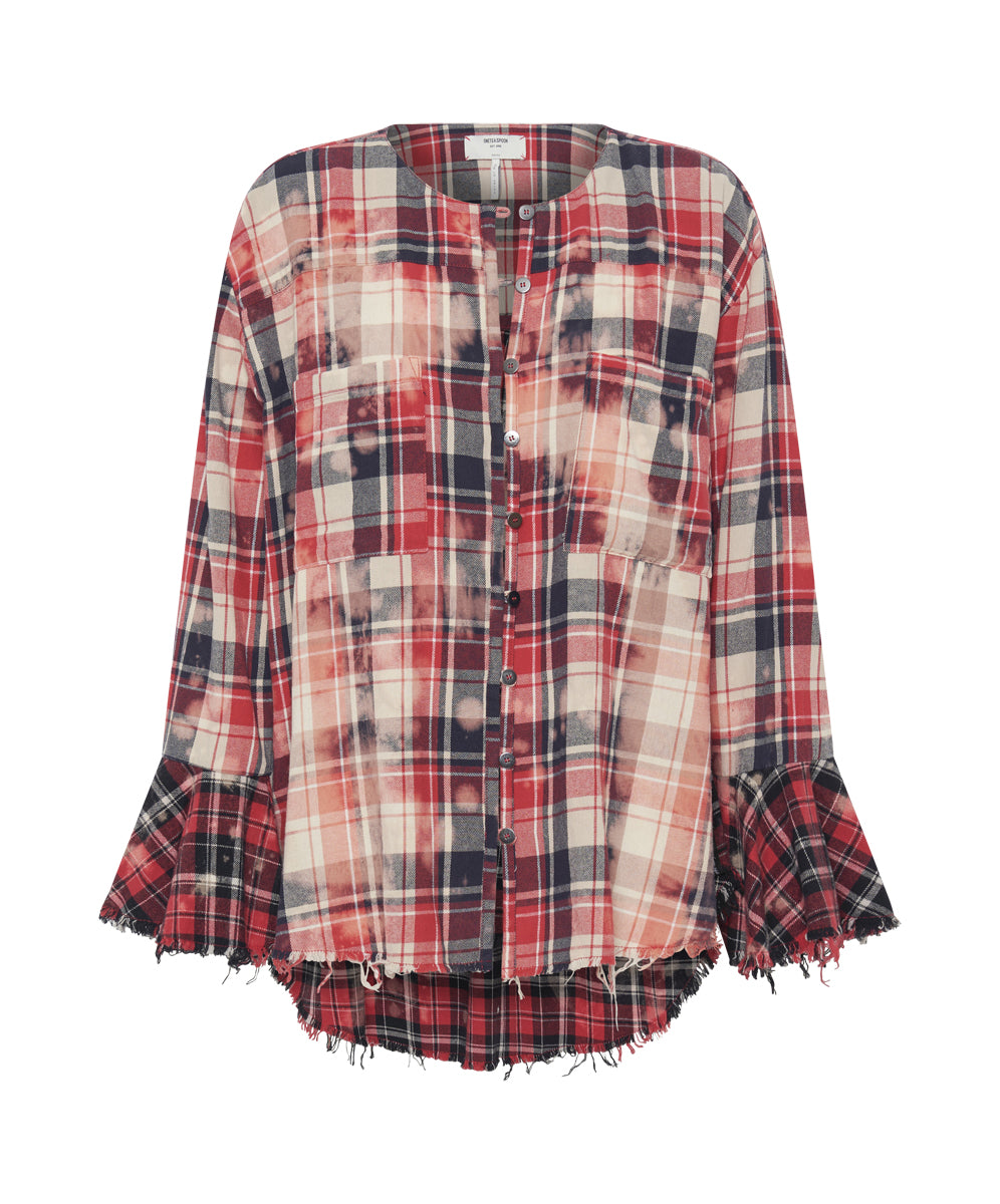 Products BLEACHED CHECK FANTASIE SHIRT