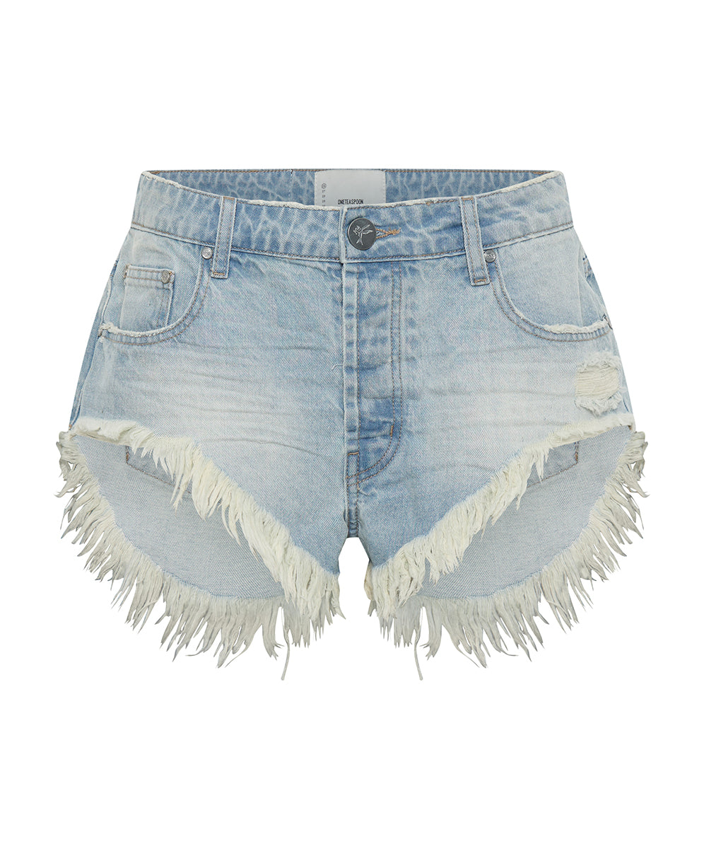 Rollers Low Waist Denim Shorts - Sportster Blue