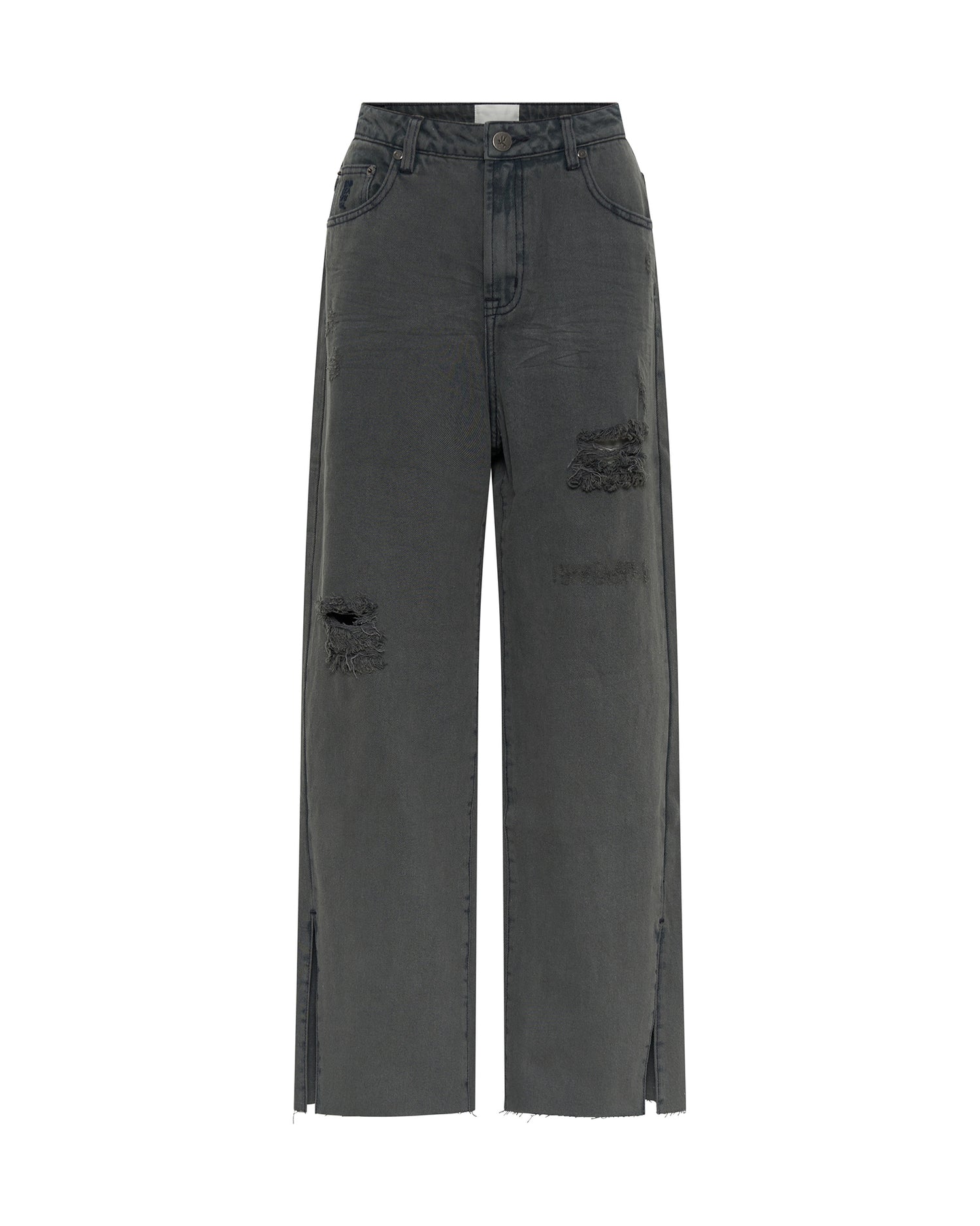 Billie Low Slung Straight Leg Mid Waist Denim Jeans - Storme