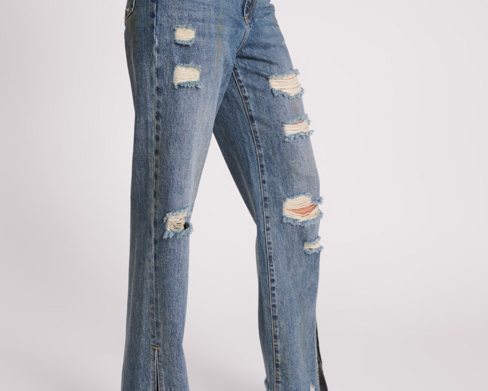 USED BLUE STRAIGHT LEG MID WAIST DENIM BILLIE JEANS