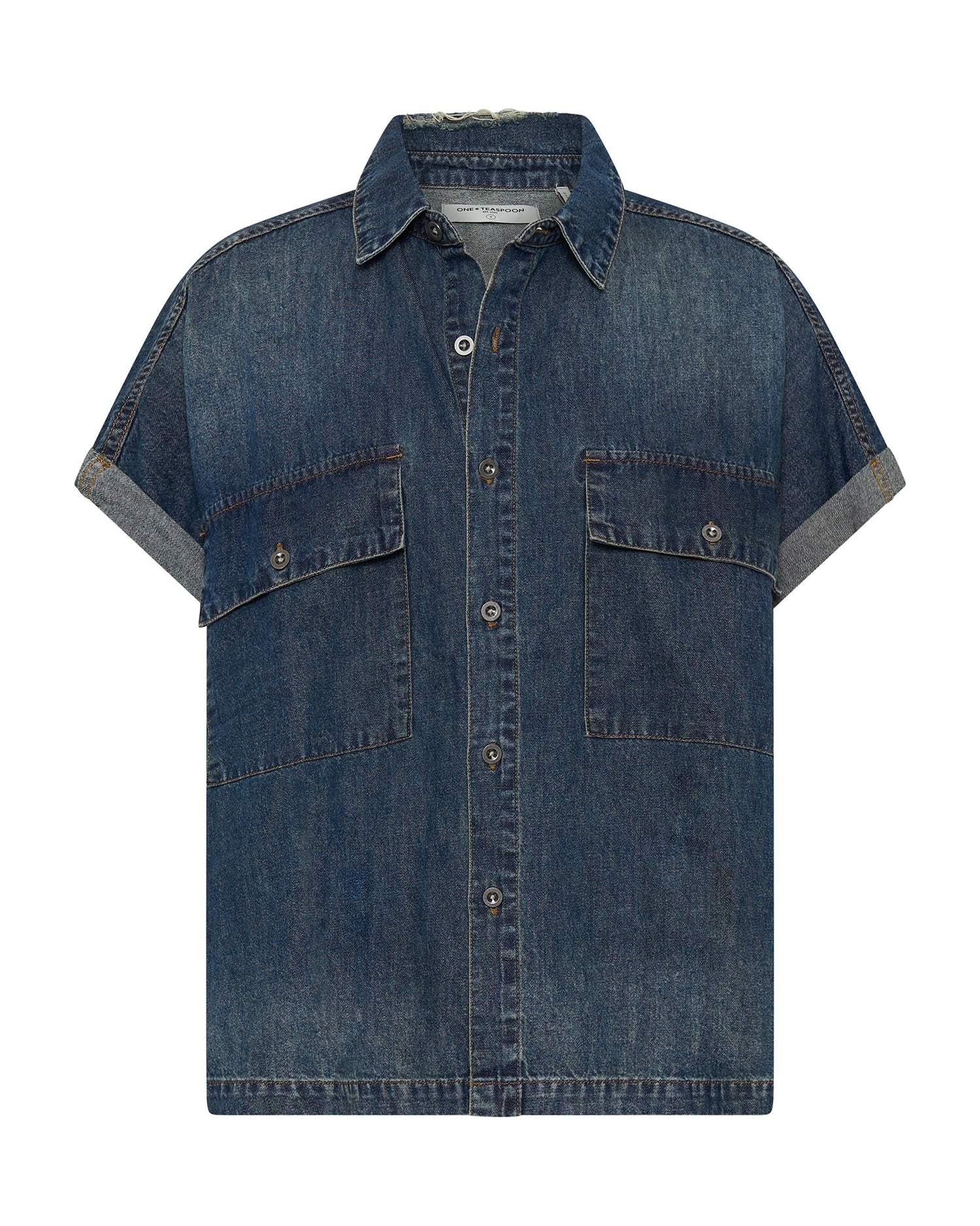 Products Daria Denim Shirt - Used Blue