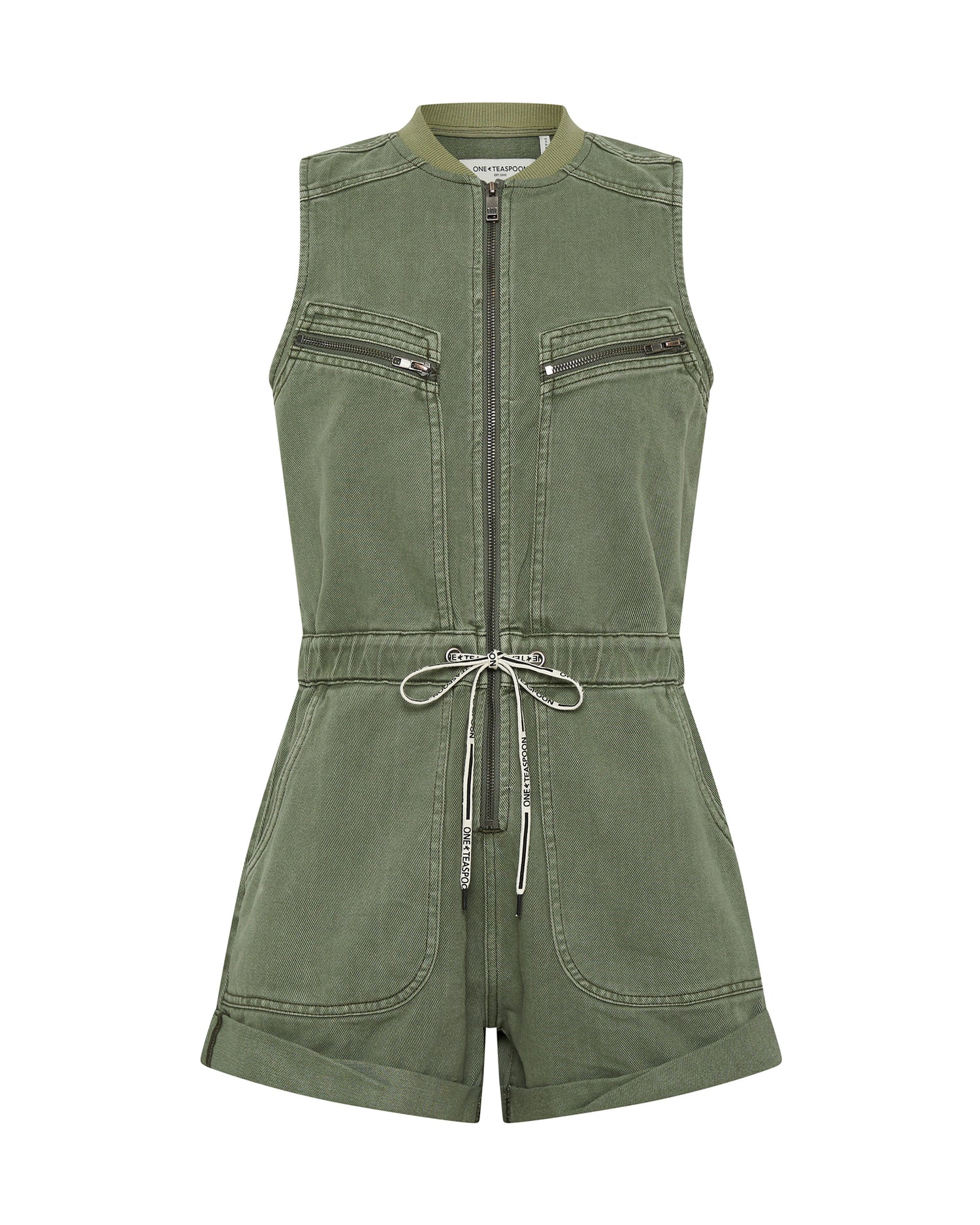 Products Lilly Sporty Denim Jumpsuit - Super Khaki