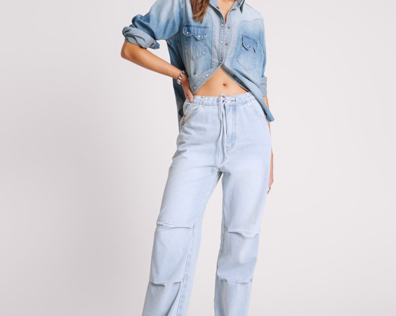Marley Relaxed Denim Jeans - Blue Latte
