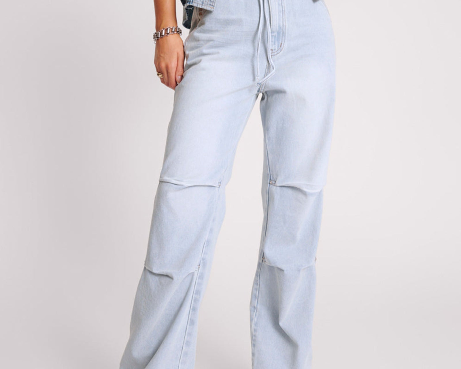 Marley Relaxed Denim Jeans - Blue Latte