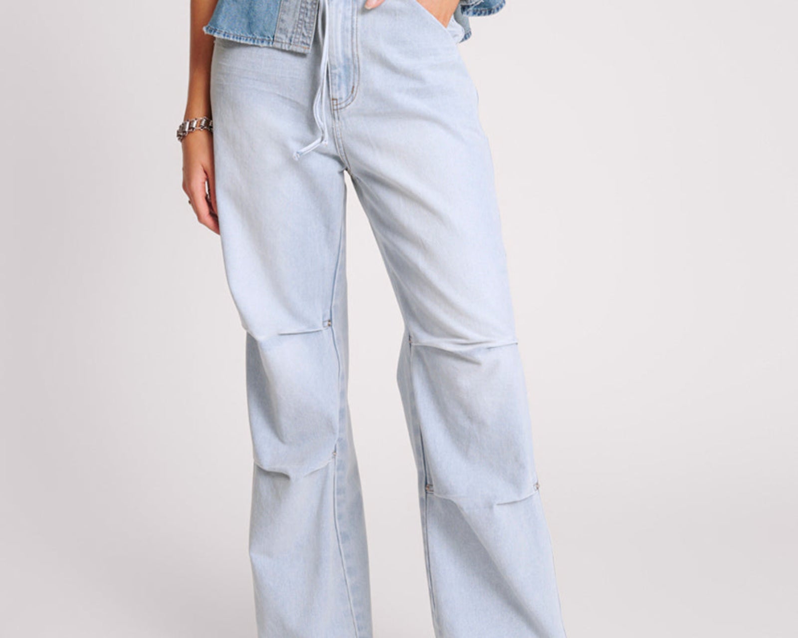 Marley Relaxed Denim Jeans - Blue Latte