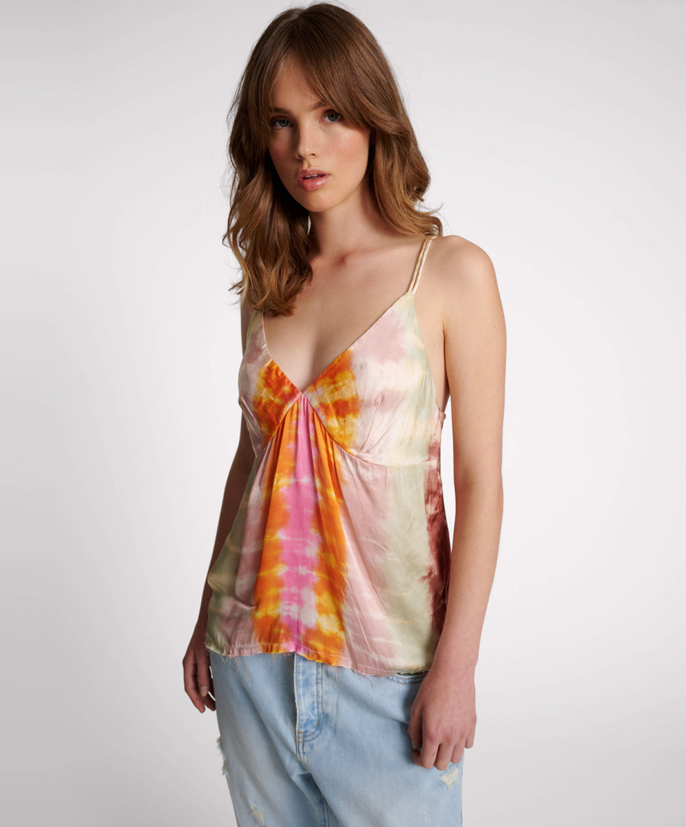 Products Mirage Hand Dyed Satin Cami - Multi