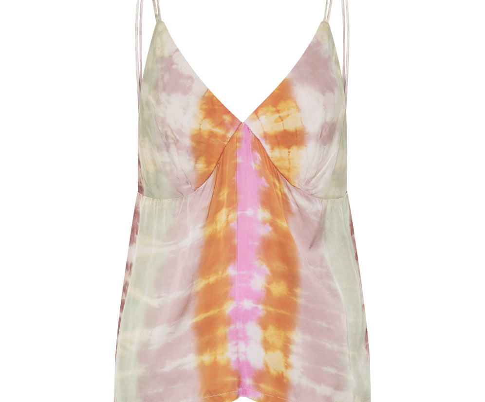 Mirage Hand Dyed Satin Cami - Multi