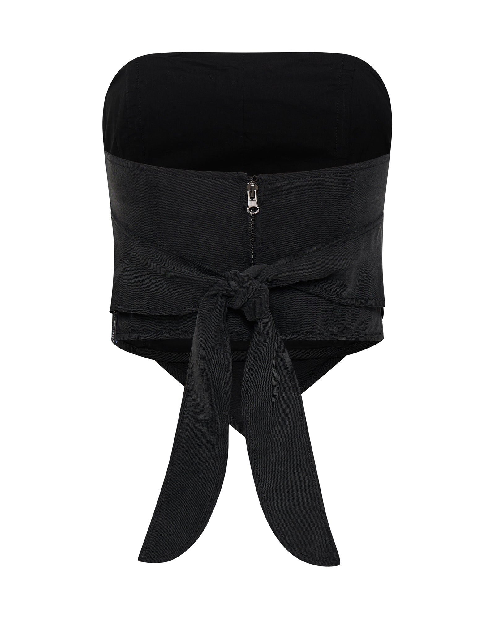 トップス Biraku bustier tops (Black) Access Fashion | Rhinestone-embellished bustier top