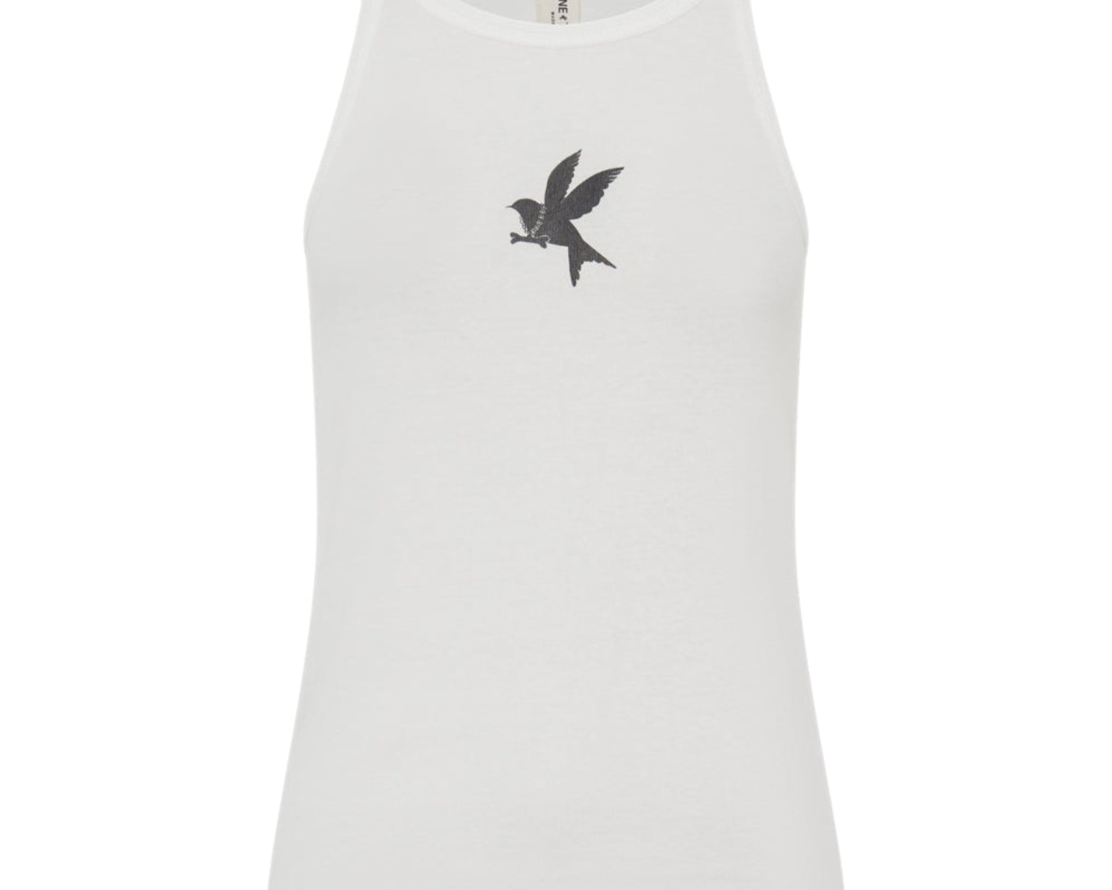 One Teaspoon Fine Ribbed Singlet - White