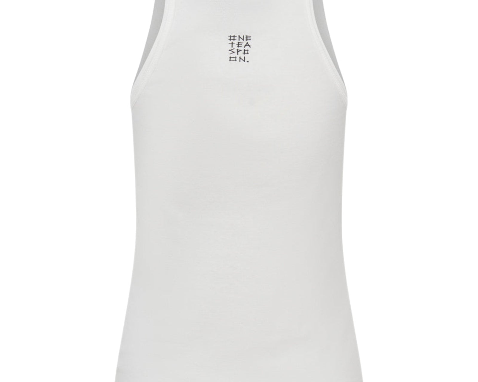 One Teaspoon Fine Ribbed Singlet - White
