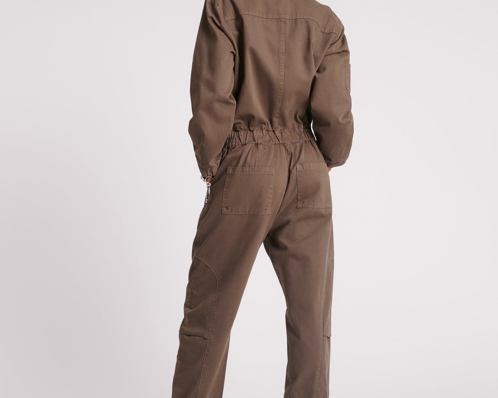 Dark Romance Jumpsuit - Dark Khaki
