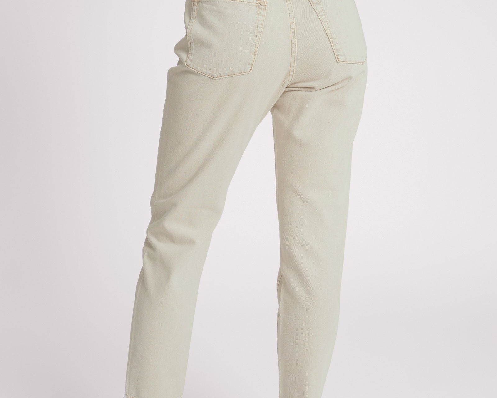 Legends High Waist Straight Leg Denim Jeans - Antique Khaki