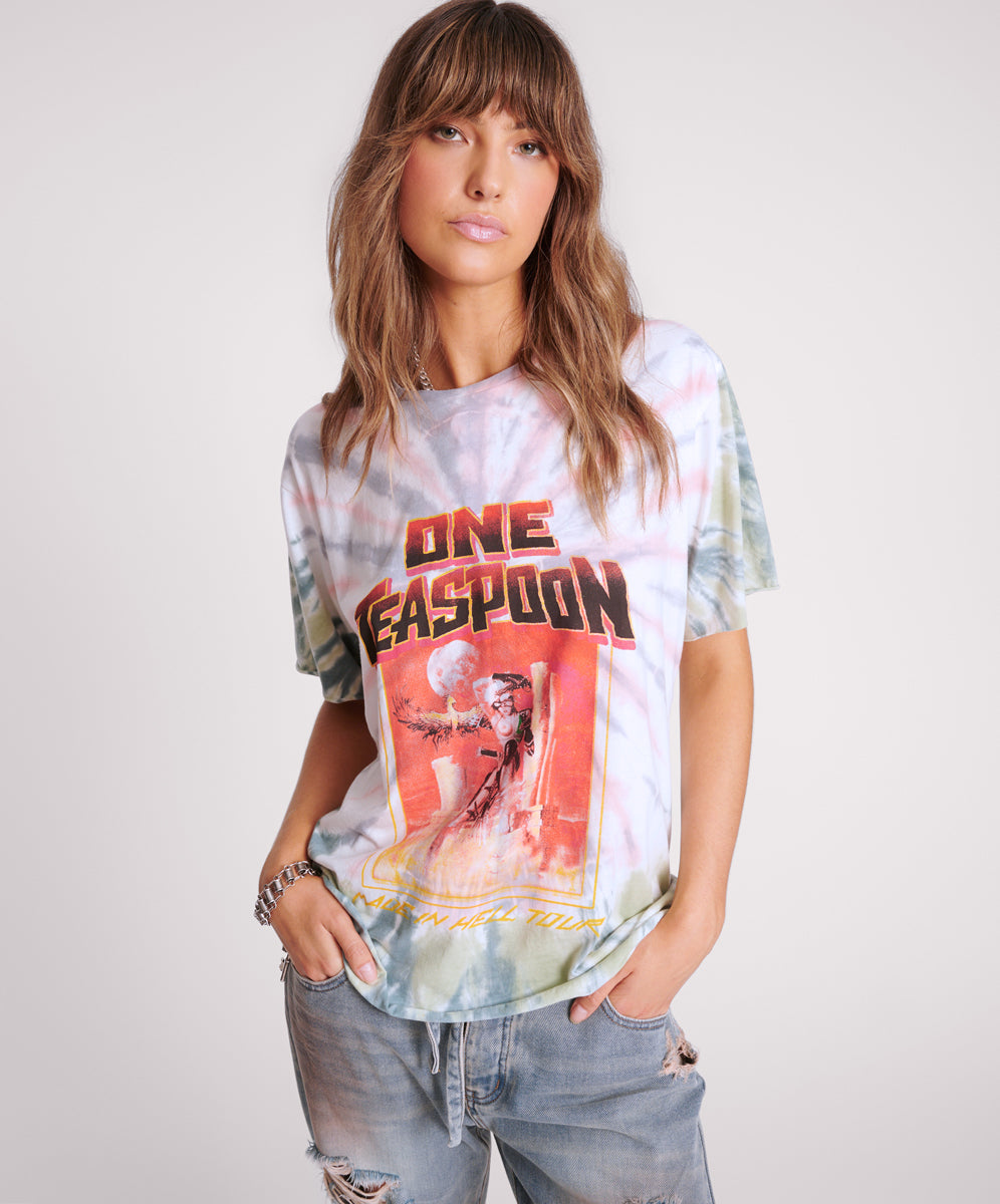 Products MADE IN HELL TIE DYE OVERSIZED TEE