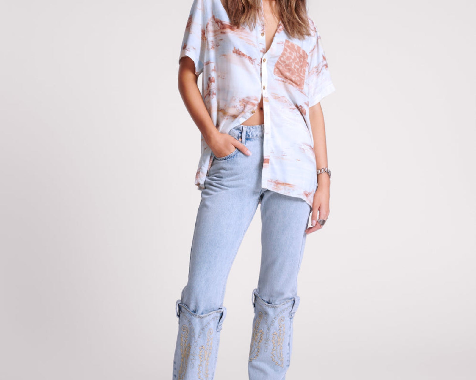 Cowboy Desert Ranch Shirt - Multi