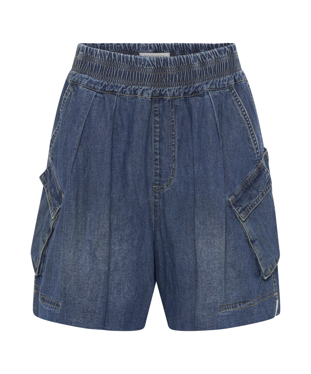 Products Parachute Denim Shorts - Used Blue
