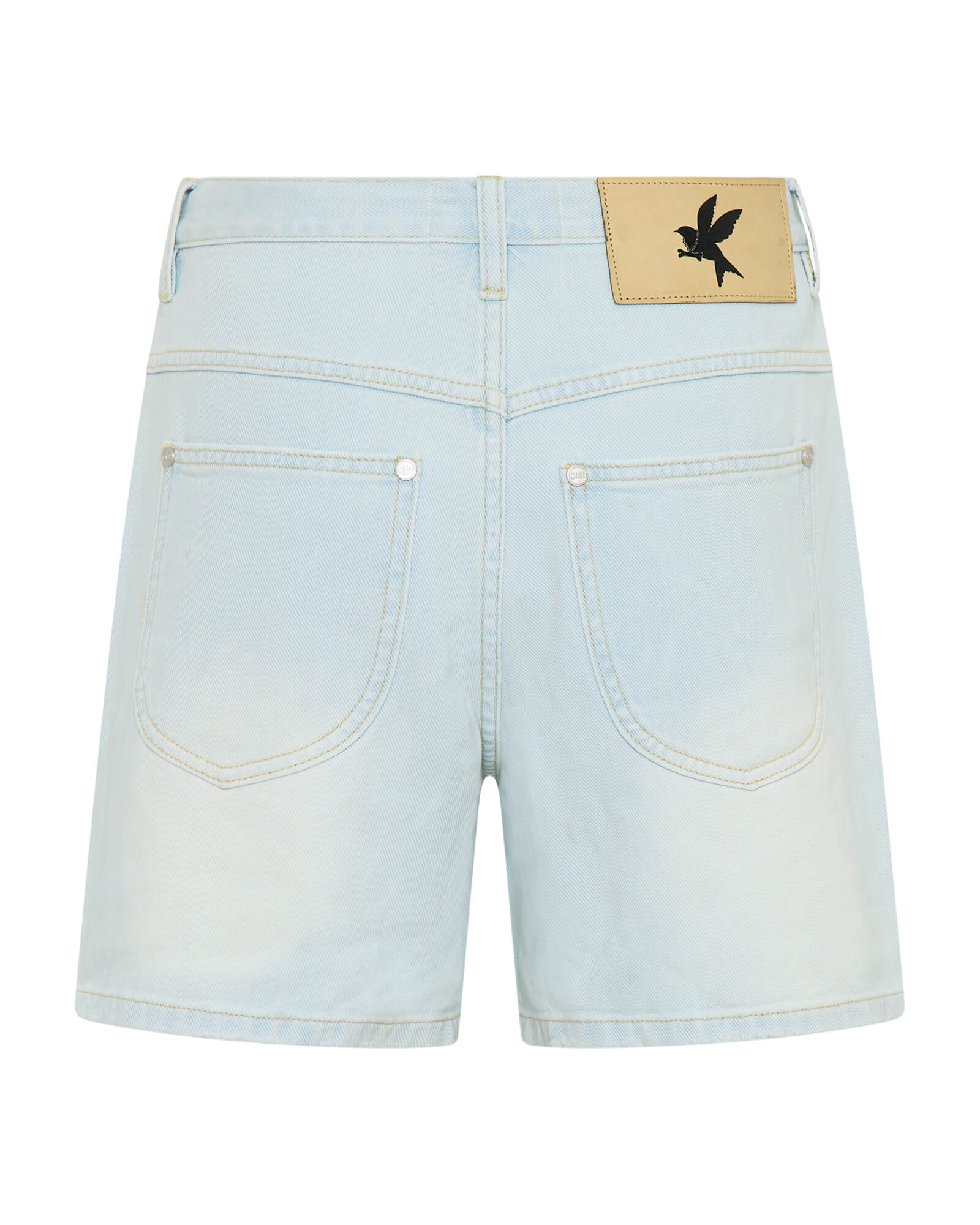 Kinks Mid Waist Long Length Denim Shorts - Le Surf | One