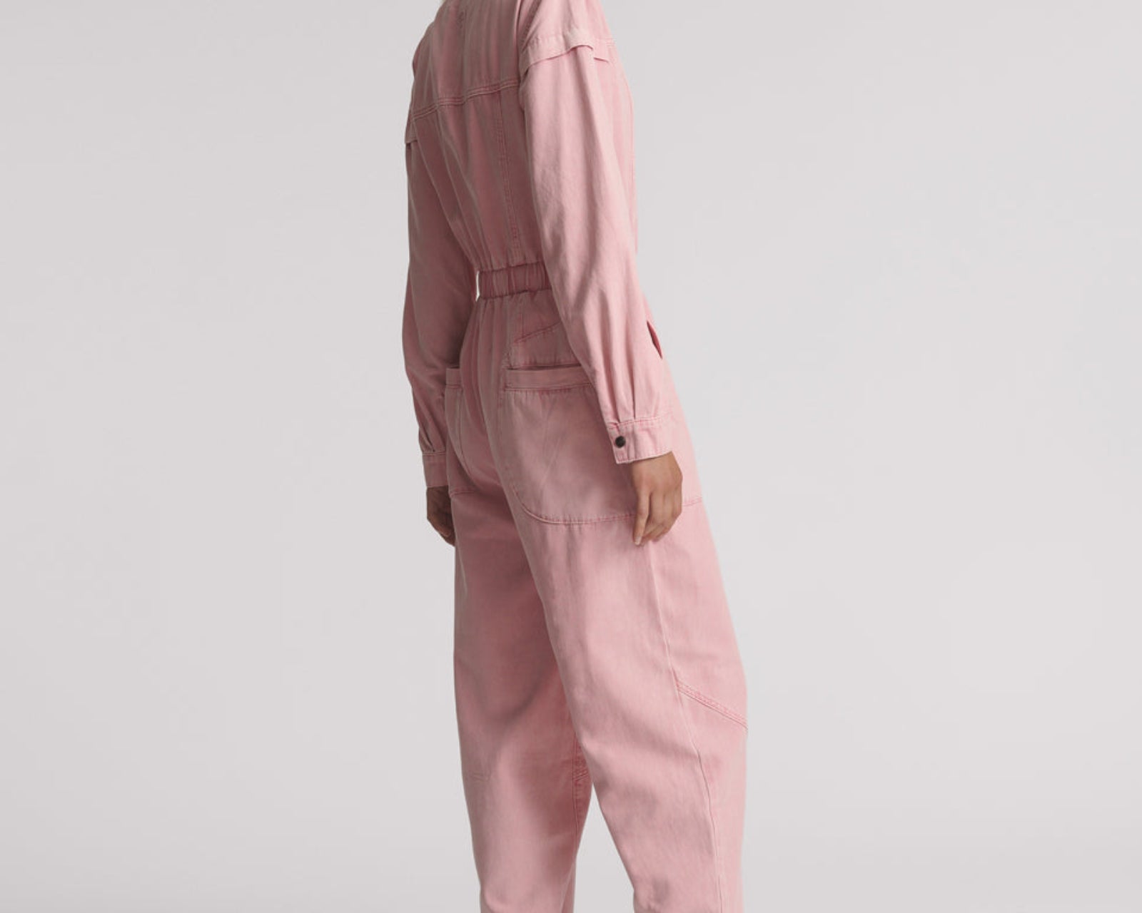 Cindy Aviator Jumpsuit - Pink