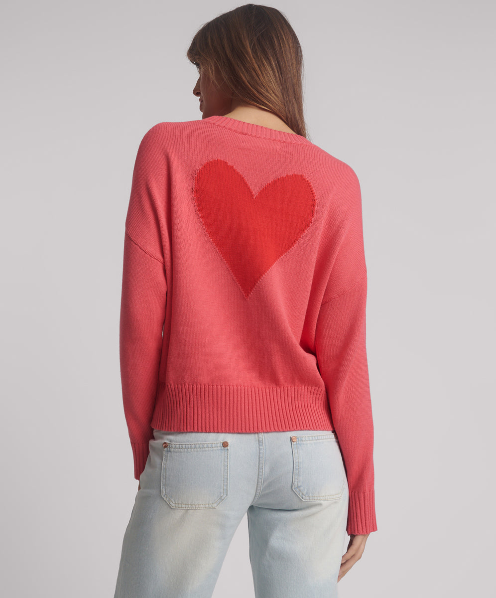 Heart Fair Isle Knit Pullover