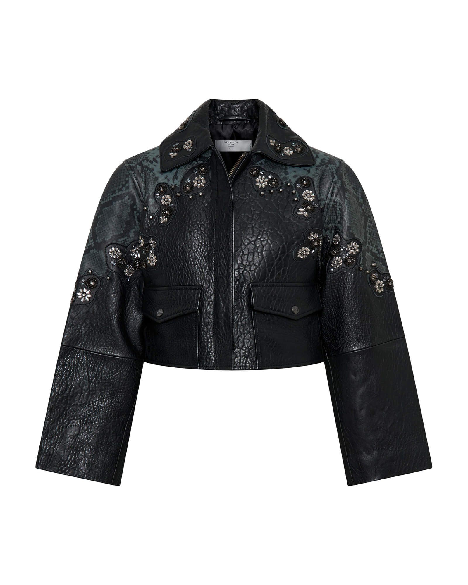 Matador Leather Cropped Jacket - Black | One Teaspoon