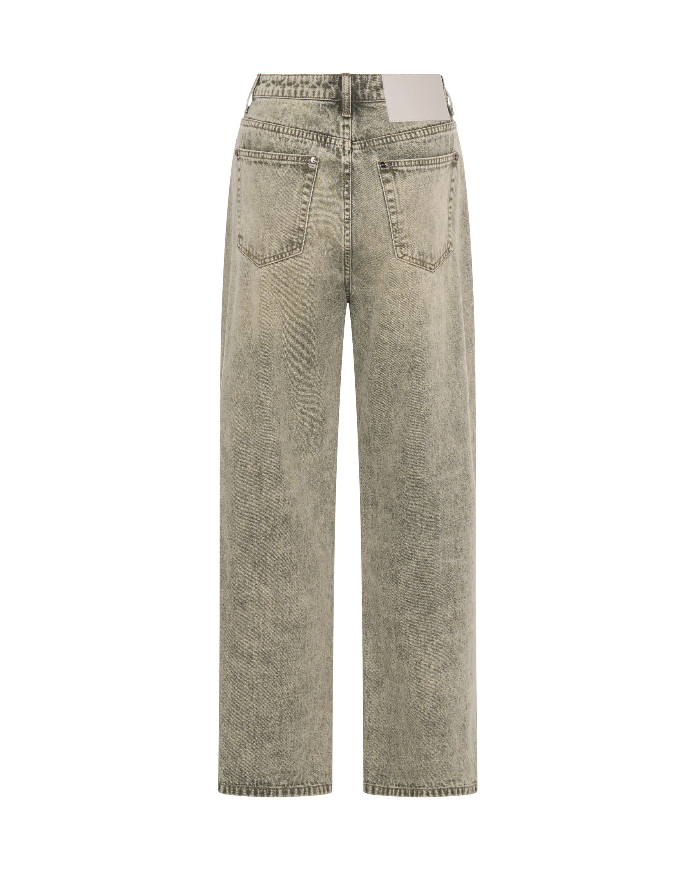 Billie Mid Waist Long Rise Straight Leg Denim Jeans - Burnt