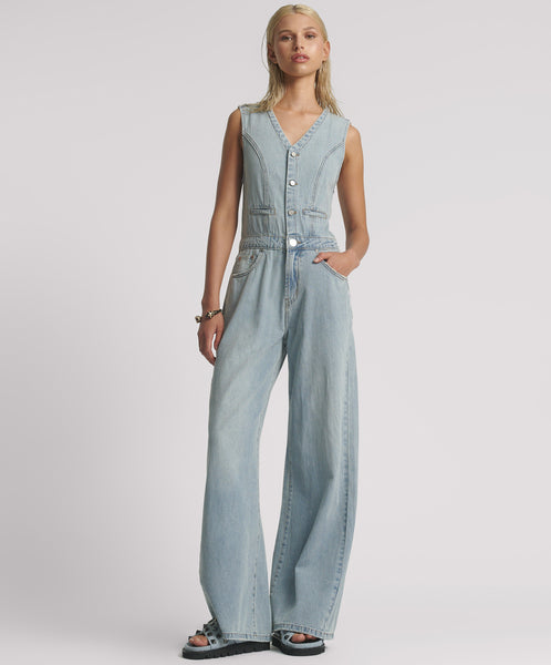 【NONCODE】Tein sleeveless denim one piece NONCODE】Tein sleeveless denim one piece (NONCODE/ワンピース