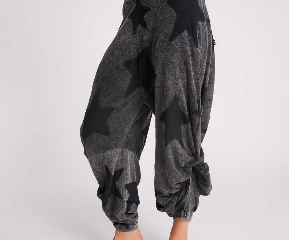 BLACK STAR MUSLIN GYPSY PANTS