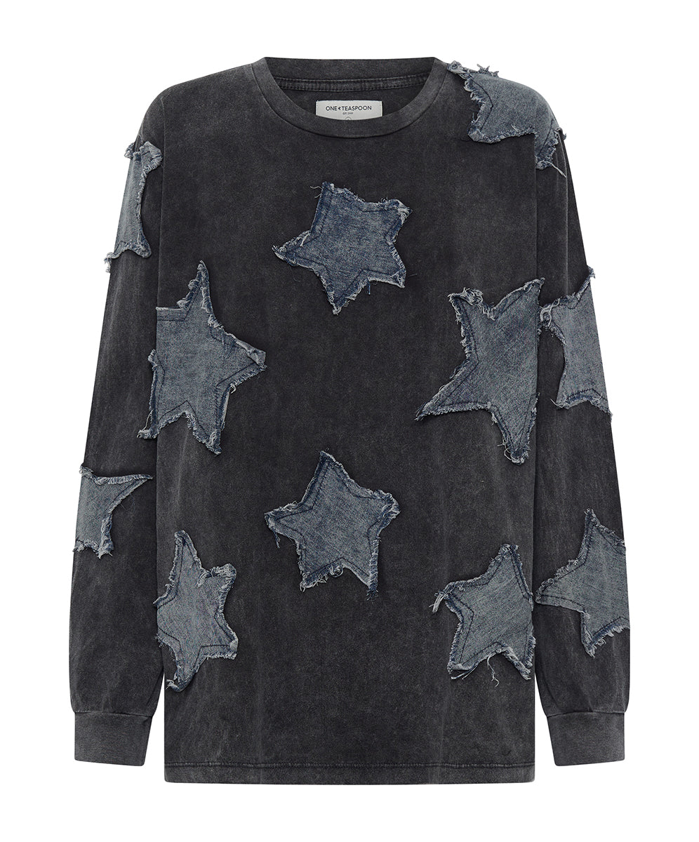 Products DENIM STAR BOYFRIEND LONGSLEEVE TEE