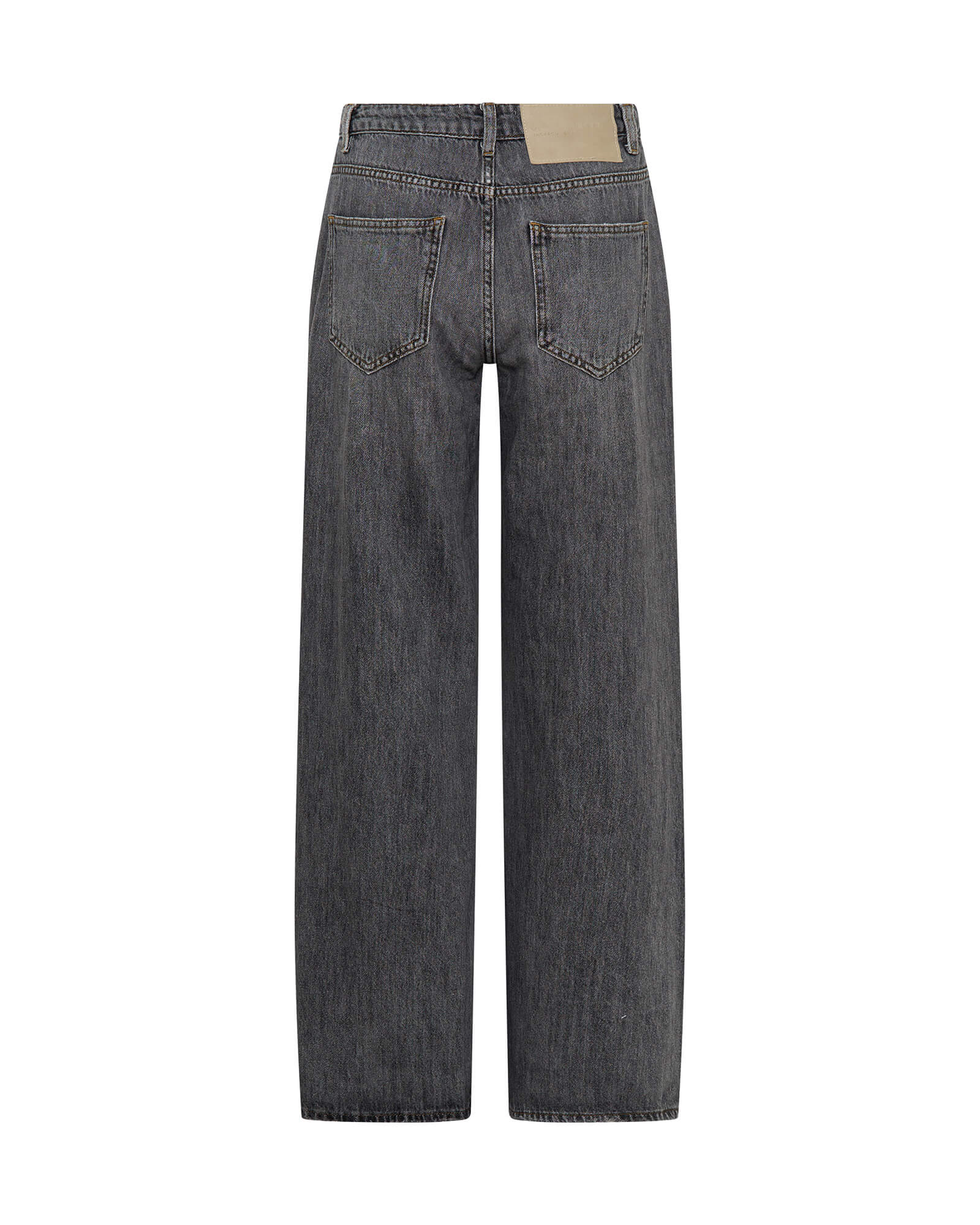 【KOOLOSET】Check Black Wide Denim Check Black Wide Denim (black) - kooloset